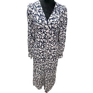 Boden Tea Dress Button Midi Paisley Floral Garden Long Sleeve Cottagecore 6R